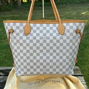 Louis Vuitton Neverfull  MM Damier Azur Preloved